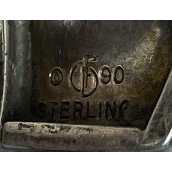 Vtg Carol Felley Navajo Sterling Storyteller Cuff • Mothers & Babies • Signed - Picture 6 of 8